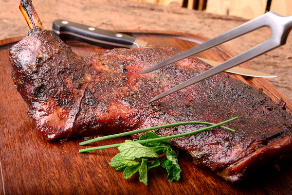 St. Patrick’s Day Spiced Leg of Lamb with Herb Butter