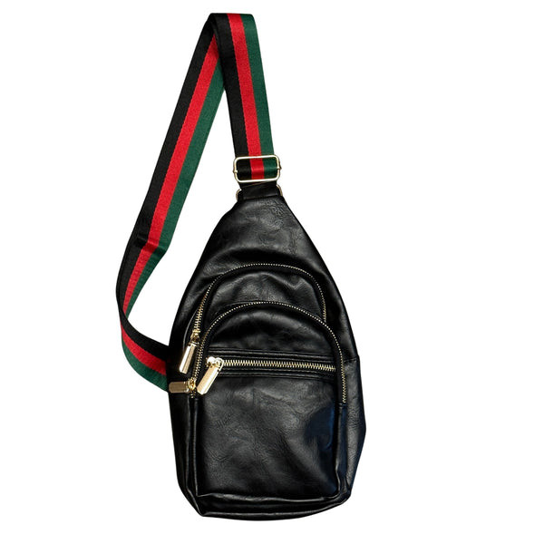 gucci chest bag black