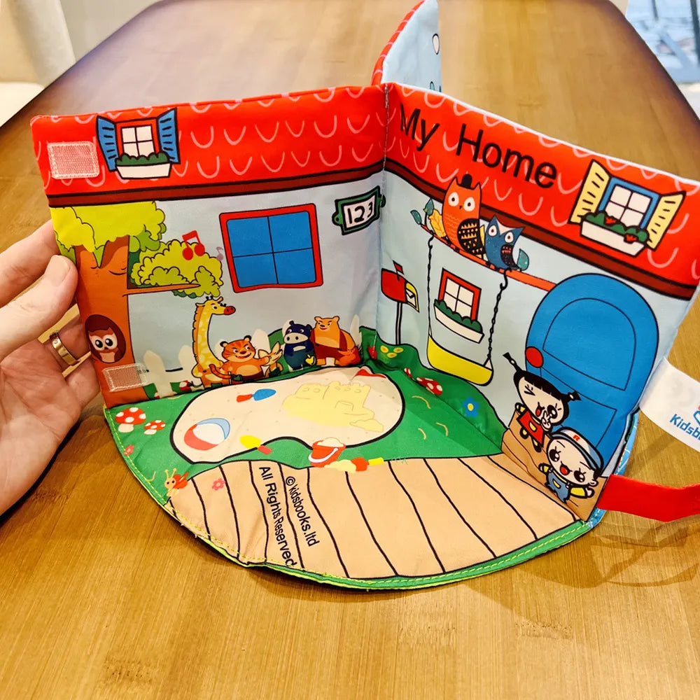 Three-dimensional Cloth Book Look At the Picture Storytelling Parent-child Toys Kids Sensory Educational Development Busy Books