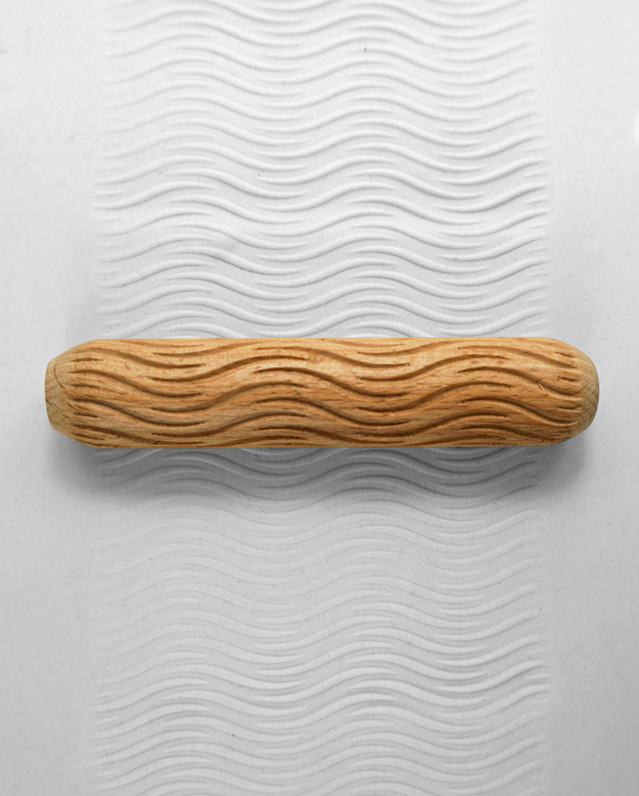 Clay Texture Roller, Clay Hand Roller - Ocean Ripple - Sanbao Studio -  ChinaClayArt