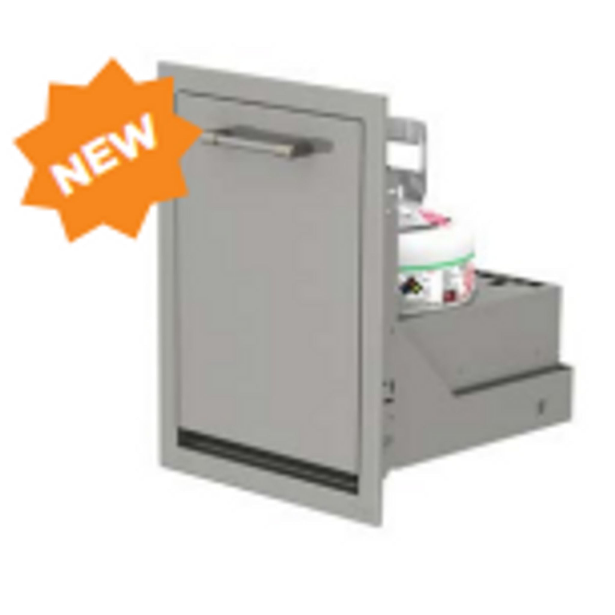 Afresco 18" Signal Grey Gloss Island LP Tank Drawer