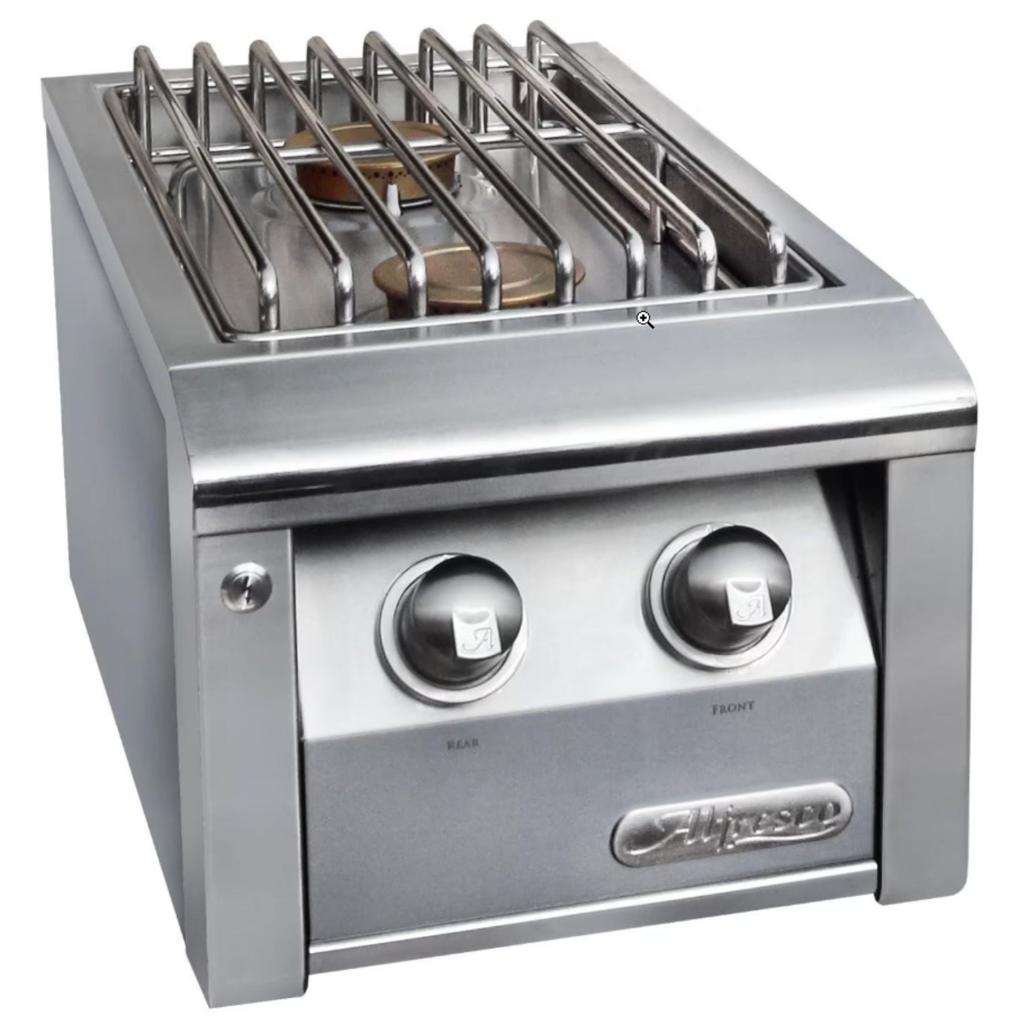 Alfresco 14" Traffic Yellow Gloss Natural Gas Built-in 2 Burner Unit