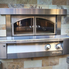 Alfresco 30" Signal White Matte Liquid Propane Pizza Oven for Built-in Installations