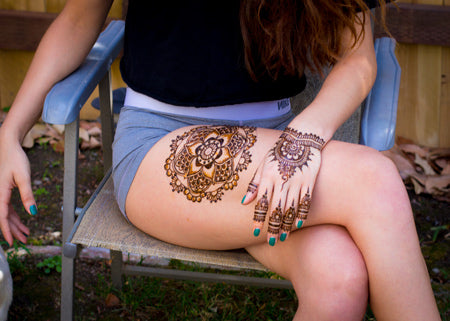 2,444 Likes, 45 Comments - @gopihenna on Instagram: “Thigh mandalas are the  best! Who agrees? 😍🌸🙌 Lovely henna… | Henna tattoo designs, Leg tattoos, Henna  tattoo