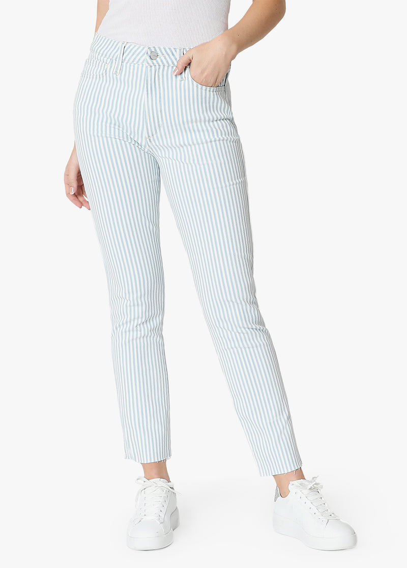 women's railroad stripe jeans