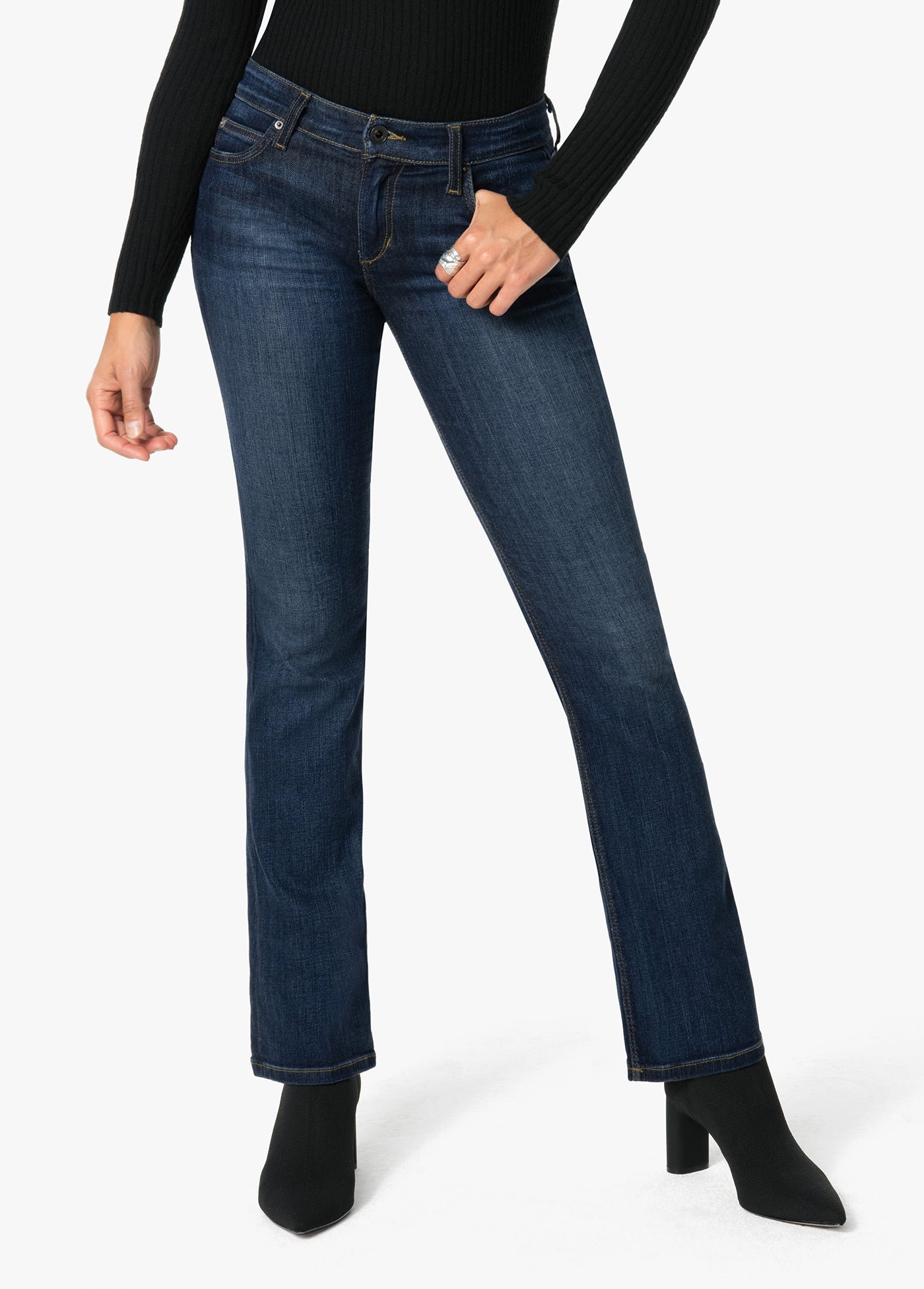 petite low rise bootcut jeans