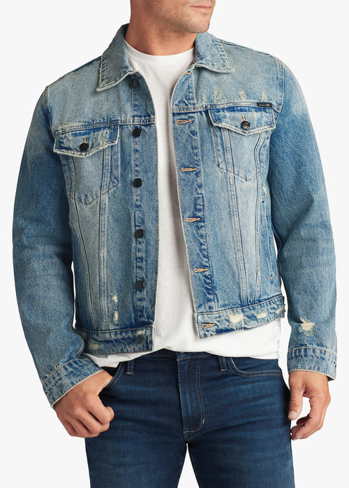 mens trucker denim jacket