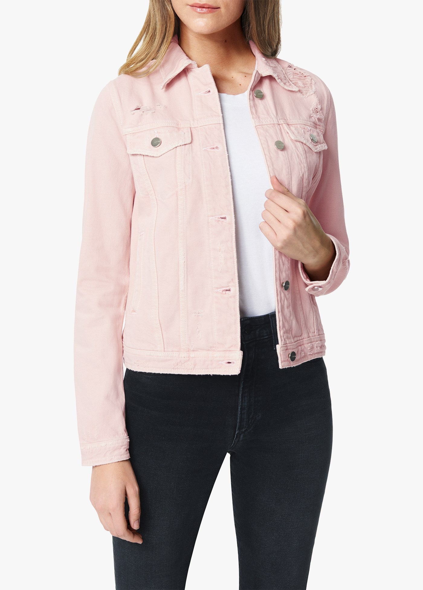 chrissy destructed trucker jacket