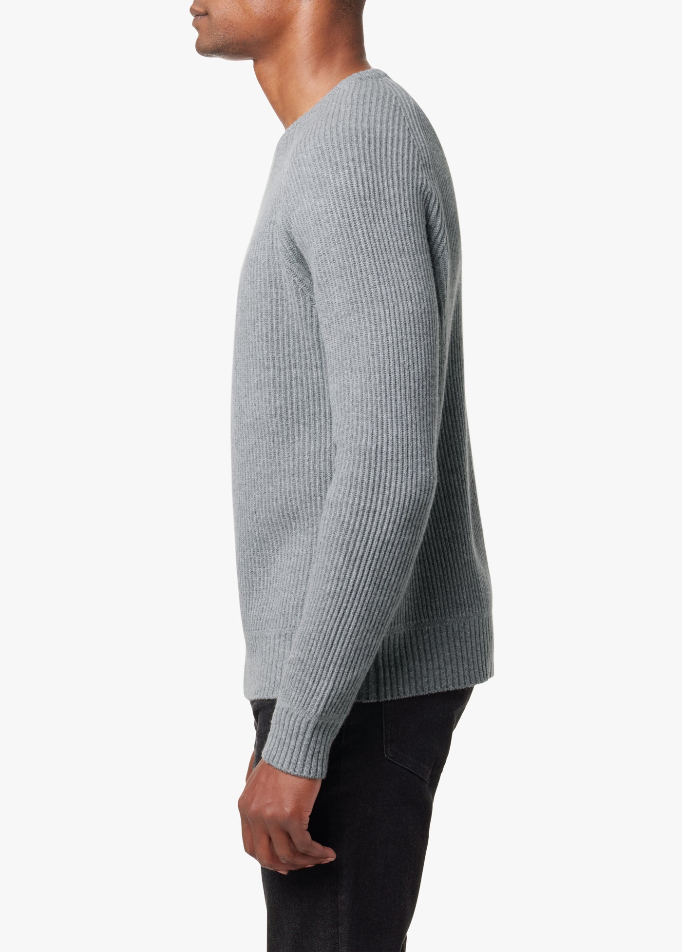 TEXTURED CREWNECK SWEATER