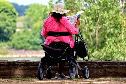 Rollator met zitje