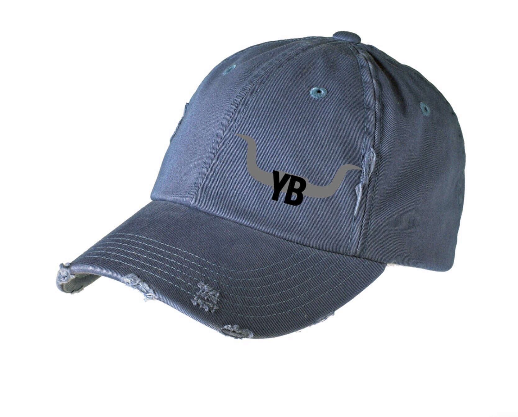 LONGHORN Branded Distressed Cap