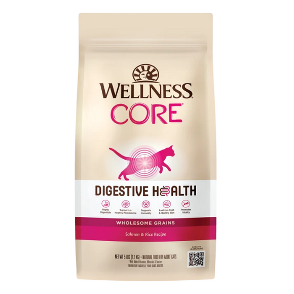 Wellness CORE Digestive Health 貓糧- 腸胃消化機能 [室內貓，深海魚] 11LB