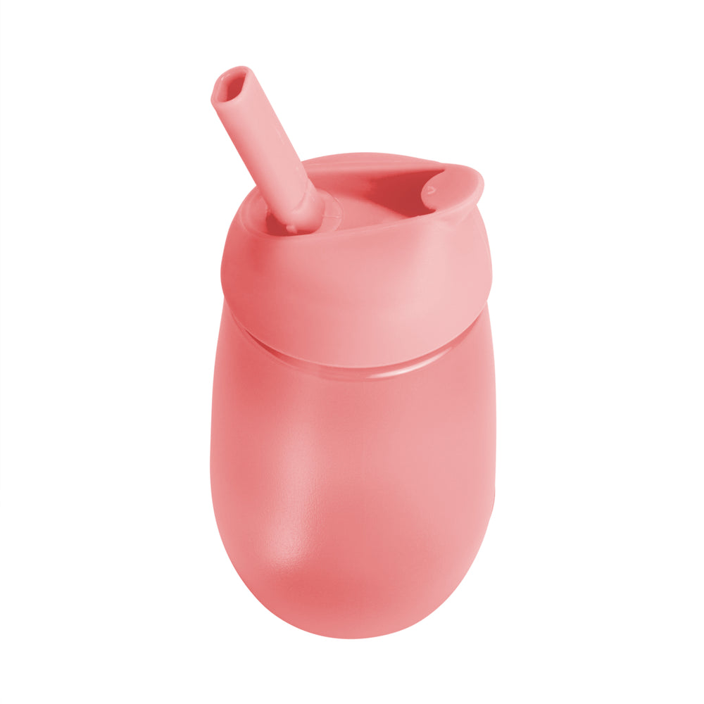 Munchkin C’est Silicone! Training Cup with Straw, 4oz, Coral