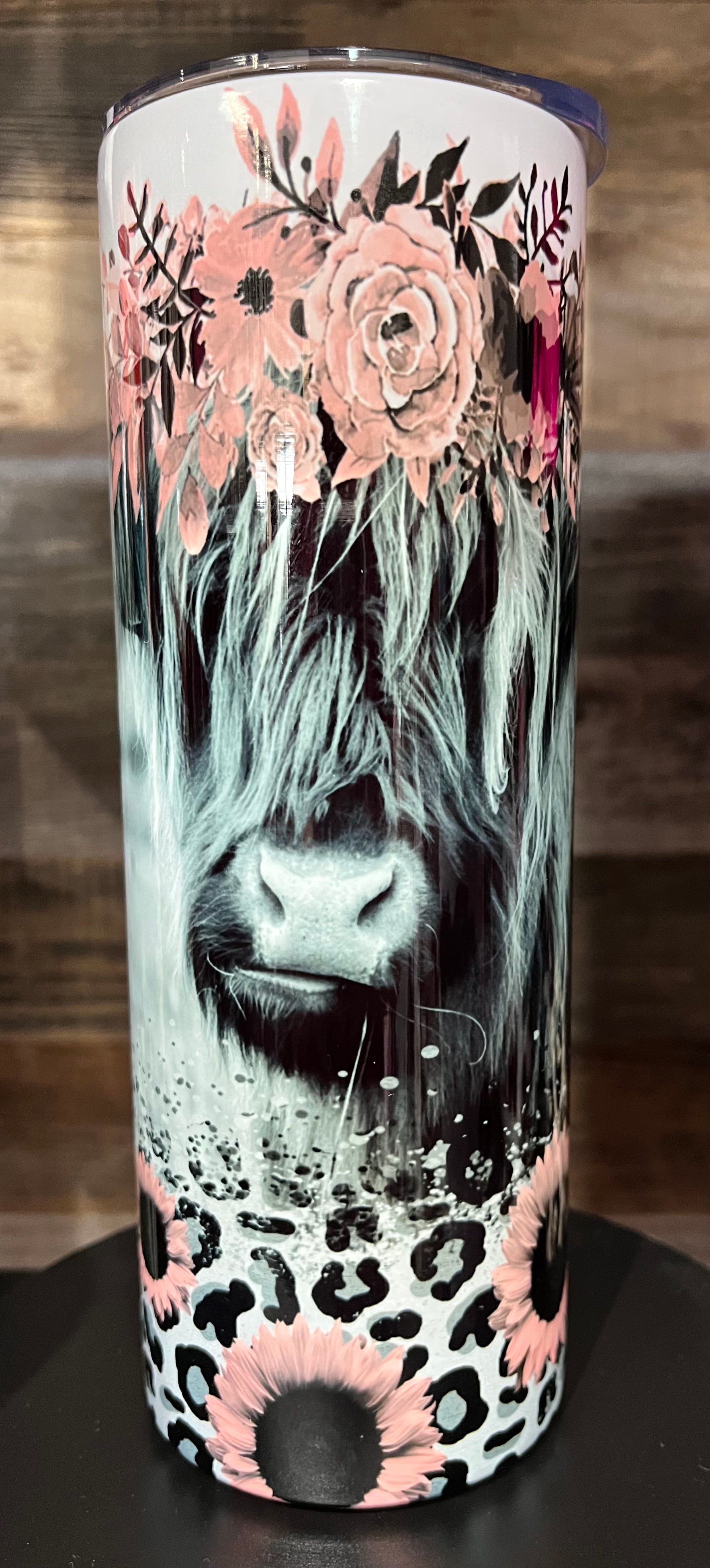 Highland Cow Bluetooth tumbler