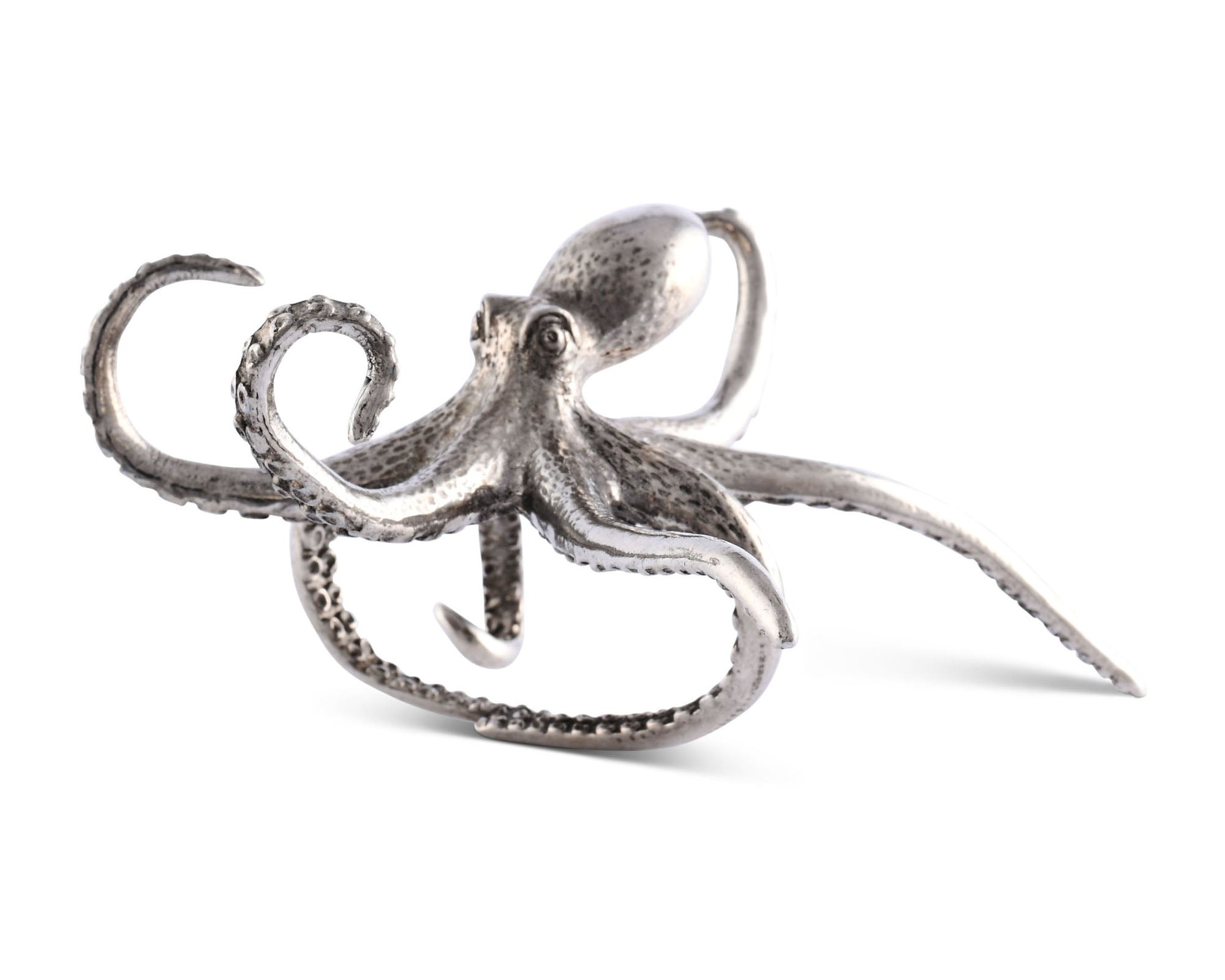 Octopus Pewter Stem Cocktail Glass