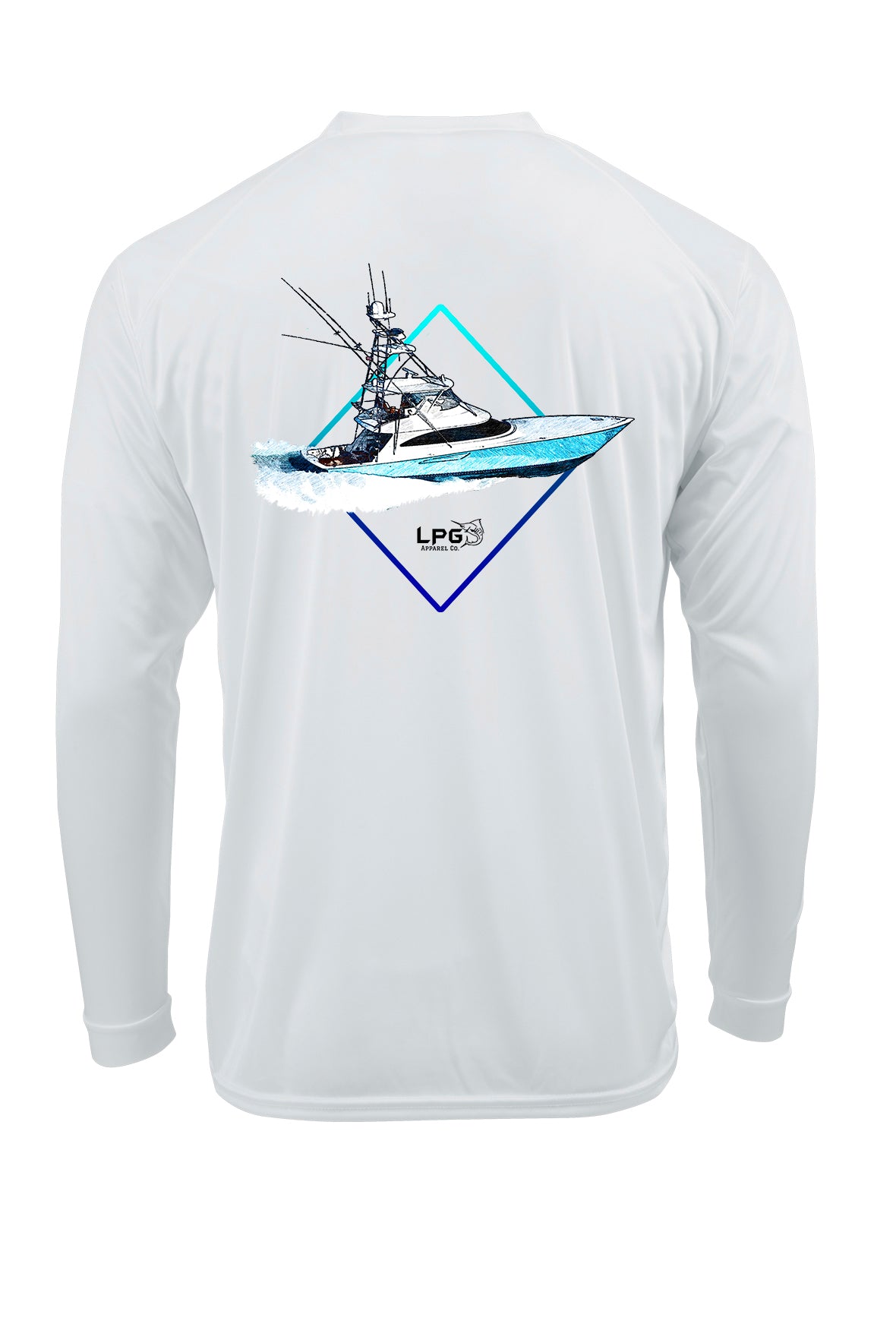 LPG Apparel Co庐 Diamond Sportfish Long Sleeve Performance UPF 50+ T-Shirt