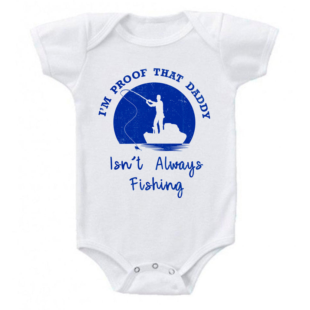 Baby Bodysuit One-Piece Clothes Pack My Diapers, I'm Going Fishing With  Daddy