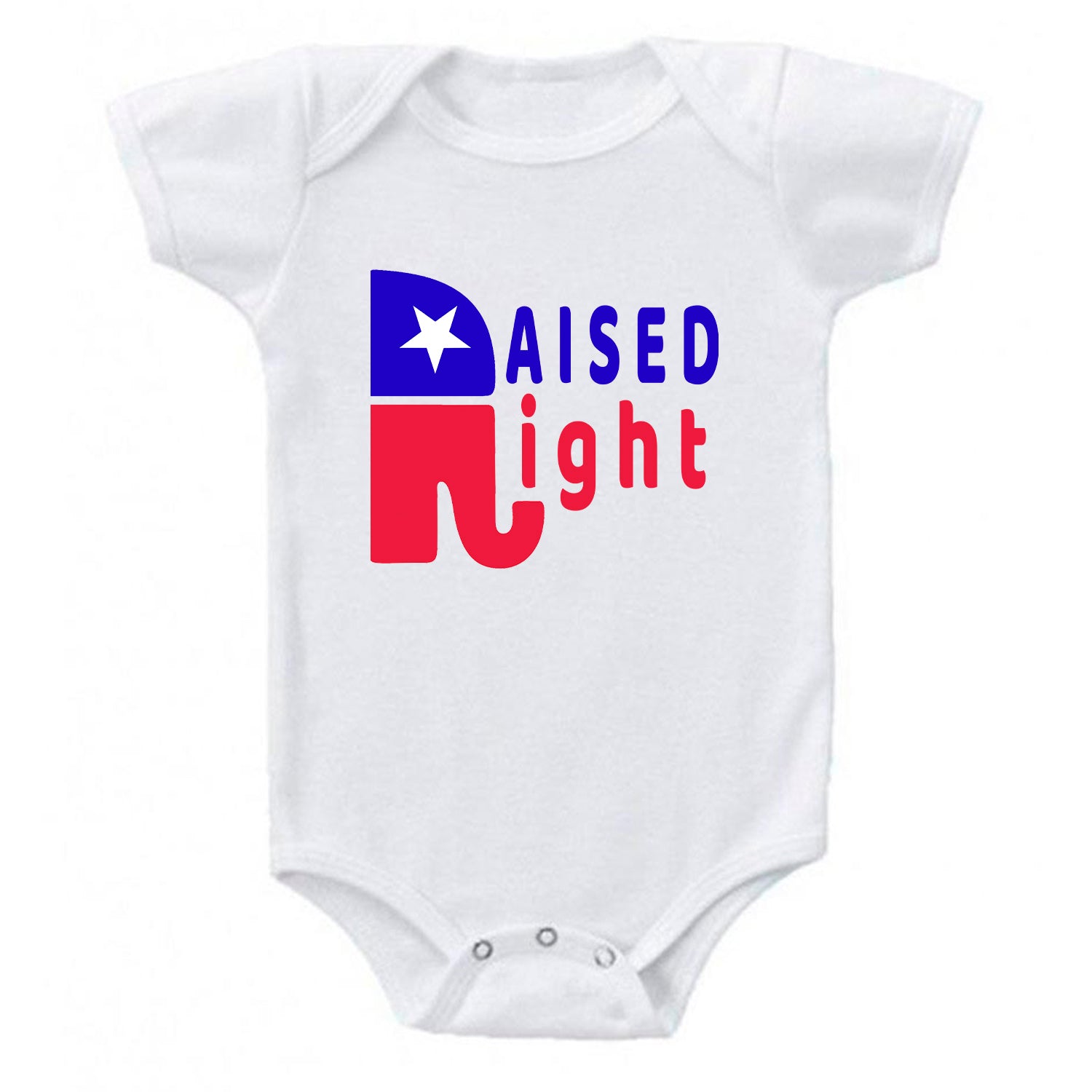 Ink Trendz庐 Raised Right Conservative One-Piece Baby Bodysuit