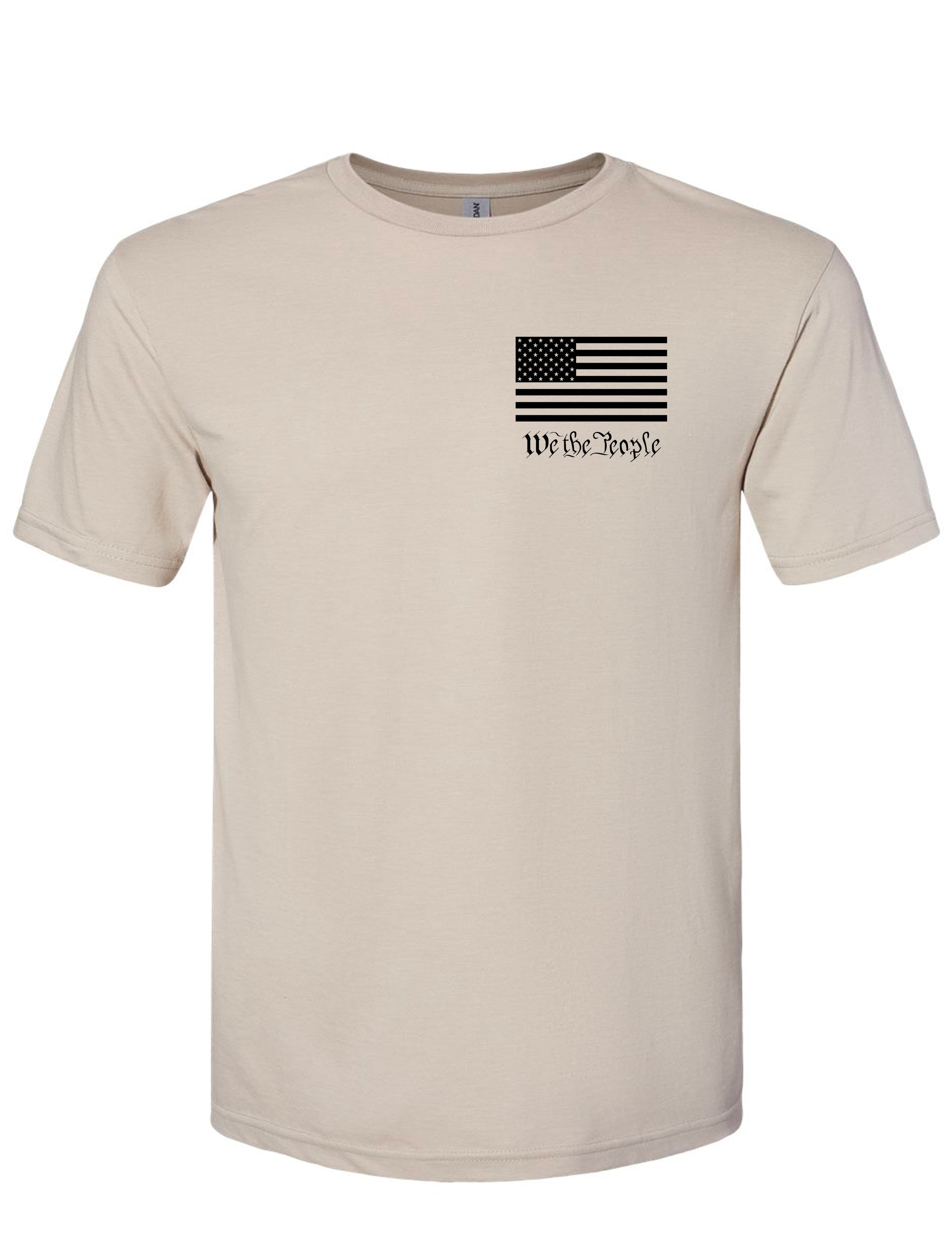 Ink Trendz庐 We The People America Military Stye Crewneck T-shirt