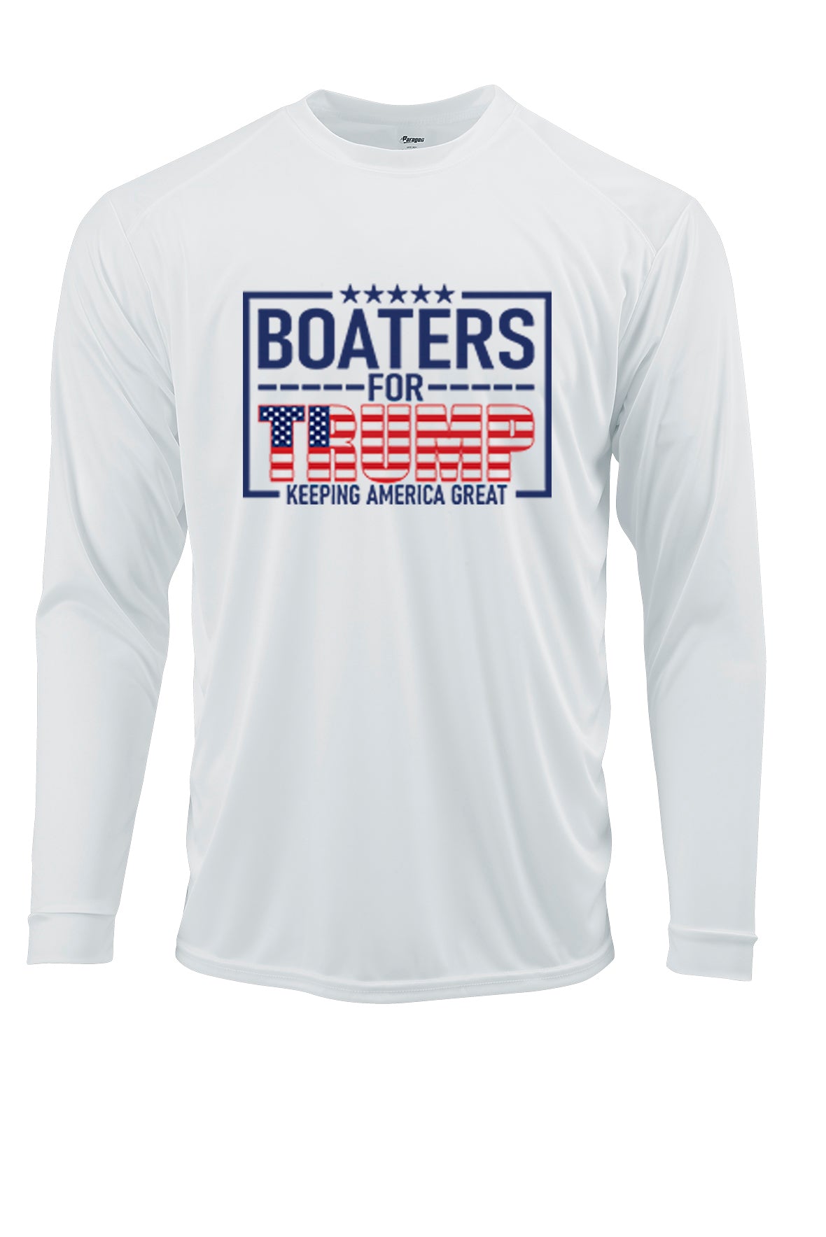 Ink Trendz庐 Boaters For Trump Keep America Great Long Sleeve Per