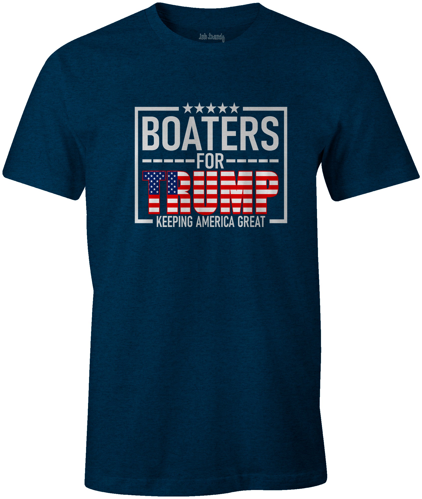 Ink Trendz庐 Boaters For Trump Keep America Great T-Shirt