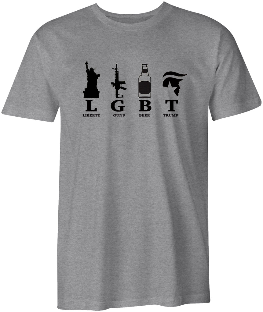 LGBT Liberty Guns Beer Trump USA T-Shirt – InkTrendz.com