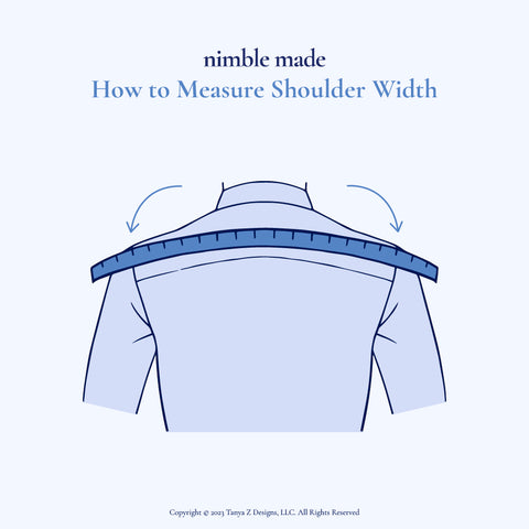 measuring shoulder fit guide