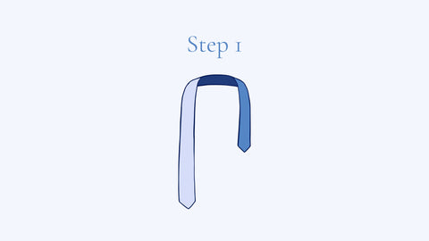 trinity knot tie step #1