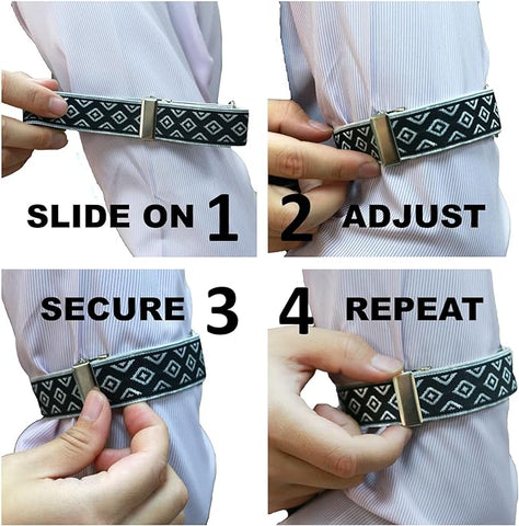 how to wear sleeve garters