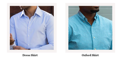 dress shirt vs oxford shirt colors