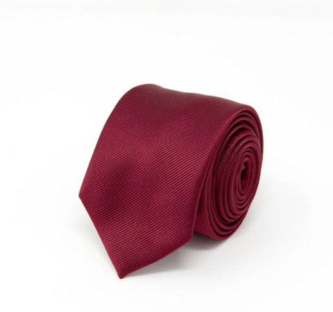 red burgundy tie