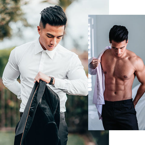 athletic fit dress shirts