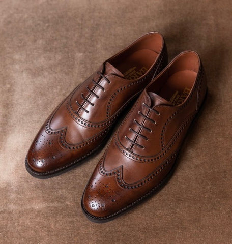 brown leather brogues dress shoes
