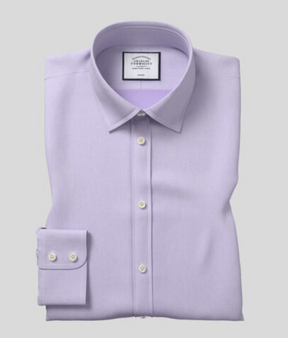 lilac non iron dress shirt
