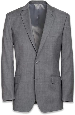 Gray sharkskin suit