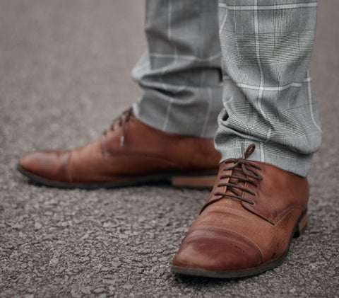 Grey Pants Brown Shoes  Elevated Slacks & Leather Shoes - Nimble Made