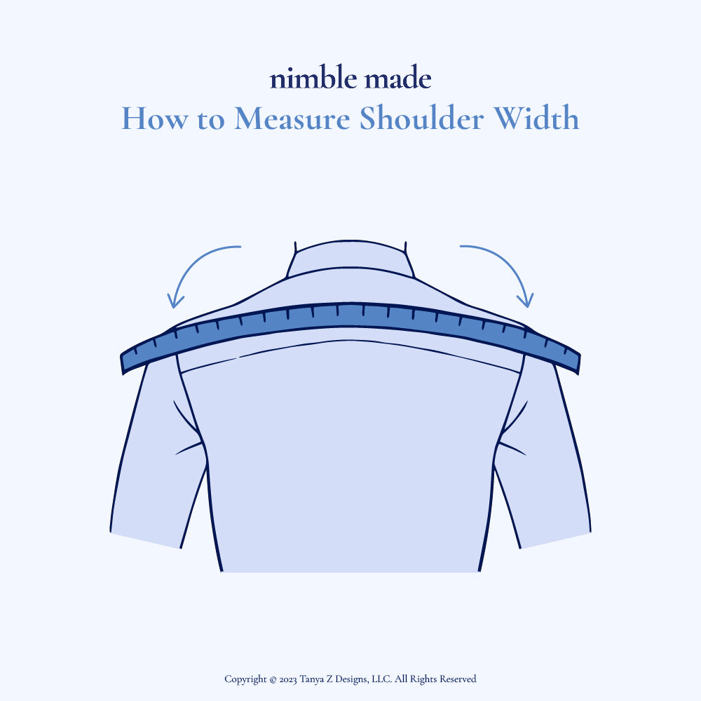 How to Measure Shoulder Width in 6 Easy Steps - Nimble Made