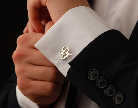 Letter cufflinks