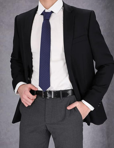 men's dress belt with suit outfit