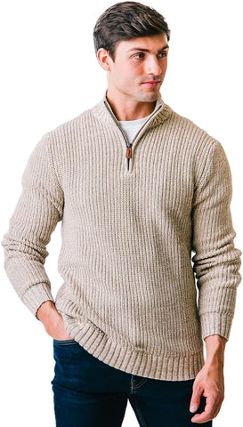 men's cotton zip sweater amazon