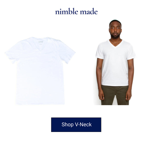 nimble made basic v neck tshirt