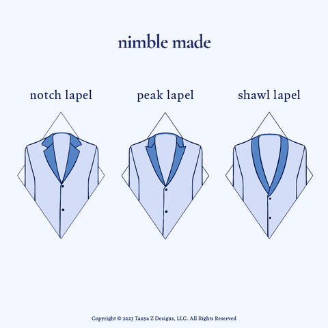 What is a Lapel  Guide to Notch vs. Peak vs. Shawl Lapel - Nimble