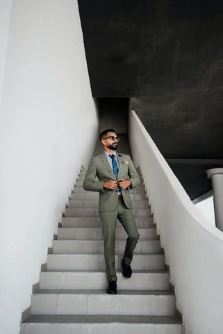 slim fit suit example