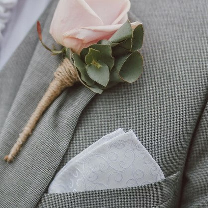 embroidered pocket square