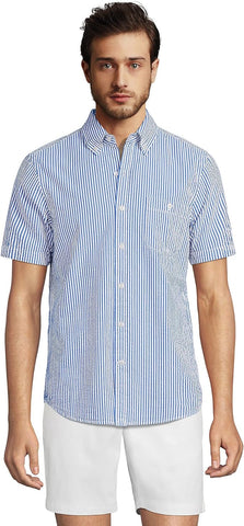 men's seersucker shirt