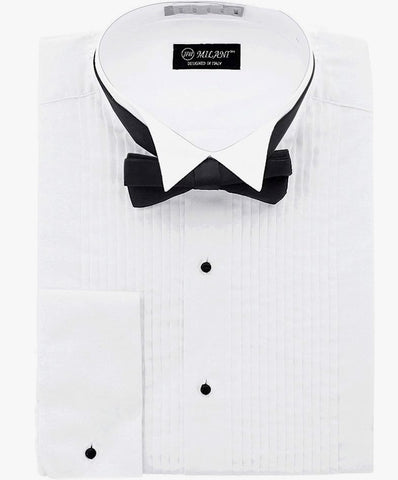 best tuxedo shirt with white collar black bow tie