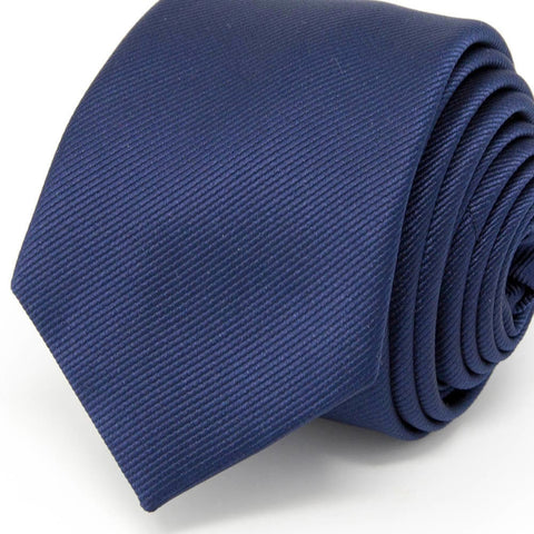 Classic Solid Navy Blue Tie