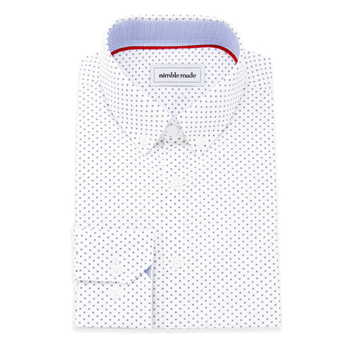 white collared button down dress shirt