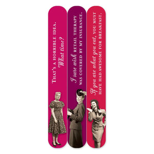 Shannon Martin Emery Board Nail File, Pack of 3, Various Style Pack Options - Summer’s Market Floral & Home Decor - Nail File Emery Board