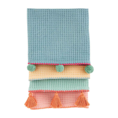 Mud Pie Colorful Towel Set Blue